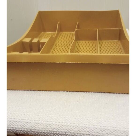 Vintage silverware tray, organizer harvest Gold - Picture 4 of 6